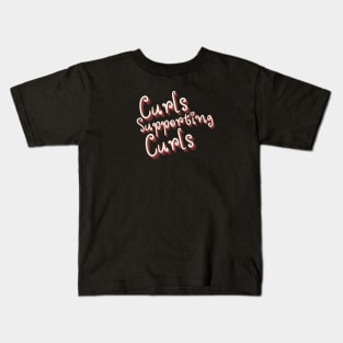 Curls Supporting Curls v14 Kids T-Shirt